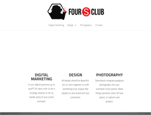 Tablet Screenshot of foursclubcreative.com